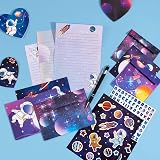 WERRNSAI Space Stationery Set 68 Pcs for Kids Writing Papers Envelopes Gift view 6