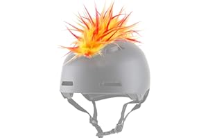 ParaWild Iguana Helmet Accessories w/Sticky Hook & Loop Fastener Adhesive (Helmet not Included), Fun Helmet Mohawk/Cover for Snowboarding, Skiing, Biking, Cycling, Skating for Kids and Adults