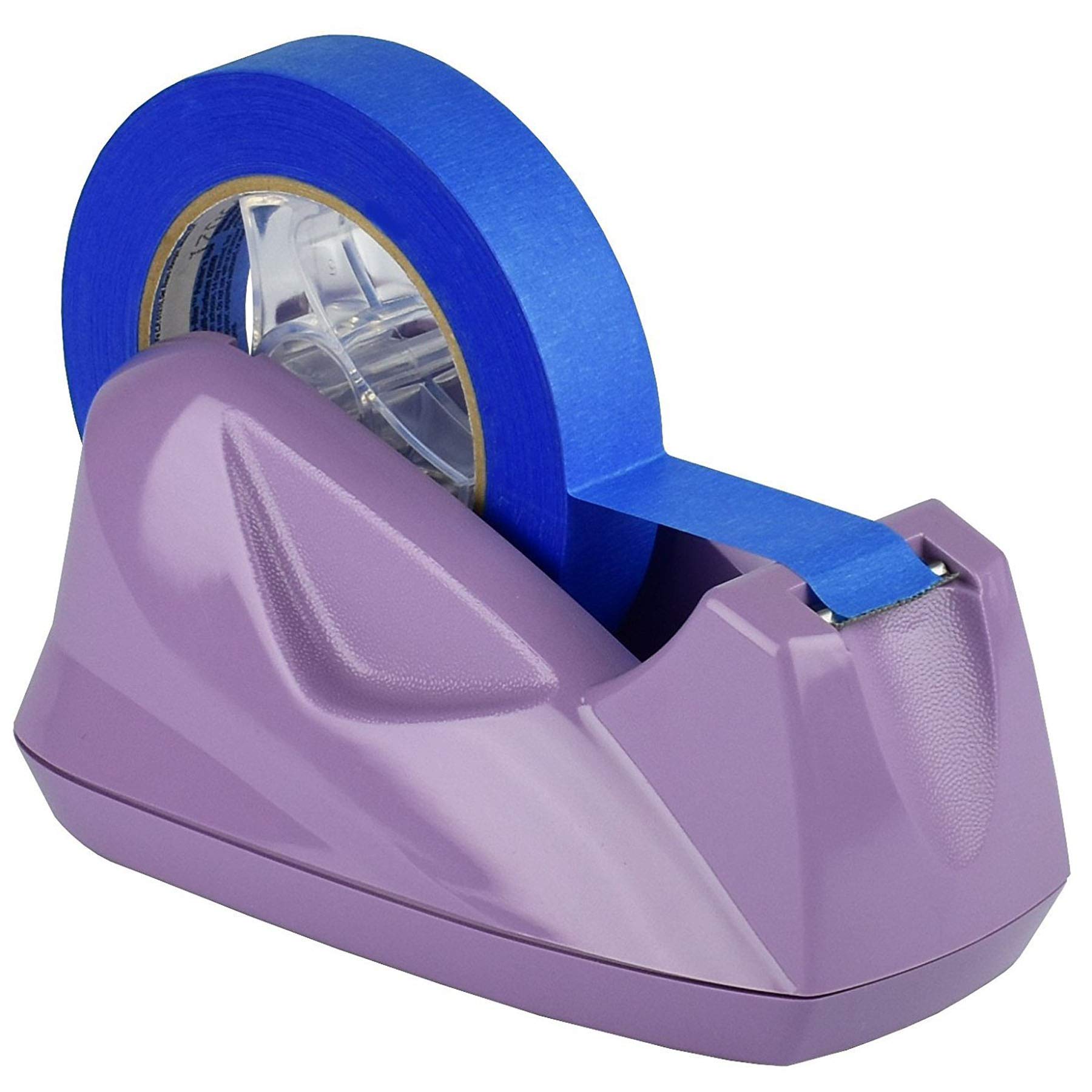 Acrimet Premium Desktop Tape Dispenser Jumbo, Plastic, Non-Skid Base (Heavy Duty) (Purple Color)