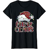 Mimi Claus Shirt Christmas Lights Pajama Family Matching T-Shirt