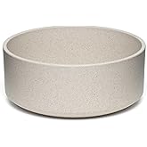 Loving Pets - Dolce Bamboo - Eco-Friendly Pet Bowls &amp; Dishes for Dog, Cats, Puppy Food and Water Dish -Sustainable and Dishwasher Safe, Made with Real Bamboo (Small, Oat-Beige)