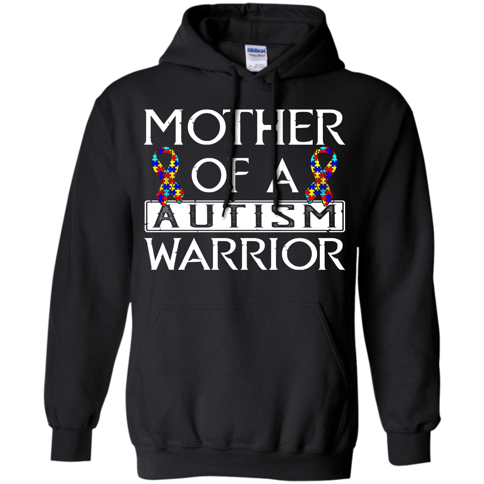 Mother Of Autism Warrior Puzzle Ribbon Mom Gifts Tees T Shirt