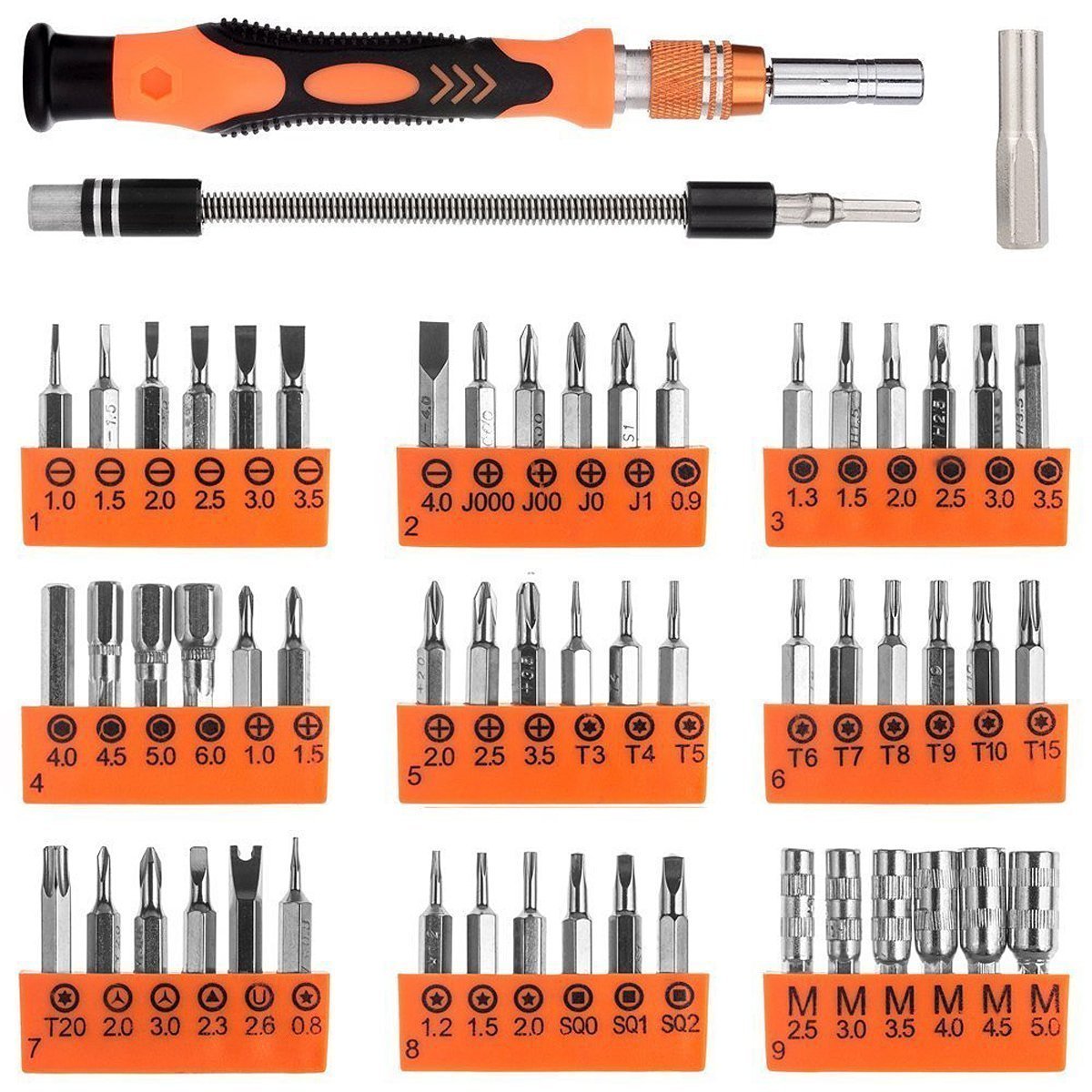 Likorlove 58 IN 1 Multipurpose Repair Tools Kit Screwdrivers, Ideal for Cell phones, Computers, Laptops, MacBook, MacBook Air, MacBook Pro, Shavers and other Devices