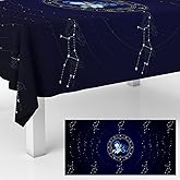 GZBJMYGS Virgo Tablecloths Creative Constellation Zodiac Renctangle Table Cover Decoration for Birthday Party Kitchen Dining Room Booth Photo Props Supplies Favors 53