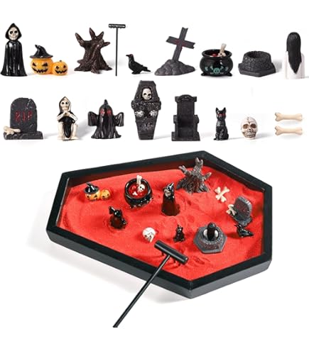 Amazon.com: Coffin Zen Garden for Desk,Mini Zen Garden Kit Goth