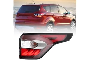 Right Side Tail Light Compatible With 2017 2018 2019 Ford Escape Kuga with bulbs Brake Rear Lamp LED Taillight Assembly Repla