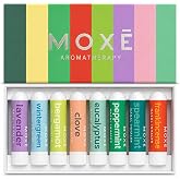 MOXĒ Pure Essential Oil Nasal Inhaler Stick Bundle, 8 Scents, Sinus Relief | Eight Pure Essential Oil Inhalers for Refreshing, Calming and Cooling Aromatherapy; Portable No-Mess Scent Sticks