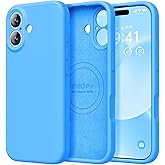 LOVE 3000 Designed for iPhone 17 Case, Premium Silicone [Compatible with Magsafe][Soft Anti-Scratch Microfiber Lining] Shockproof Protective Phone Case for Men Women 6.3", Blue