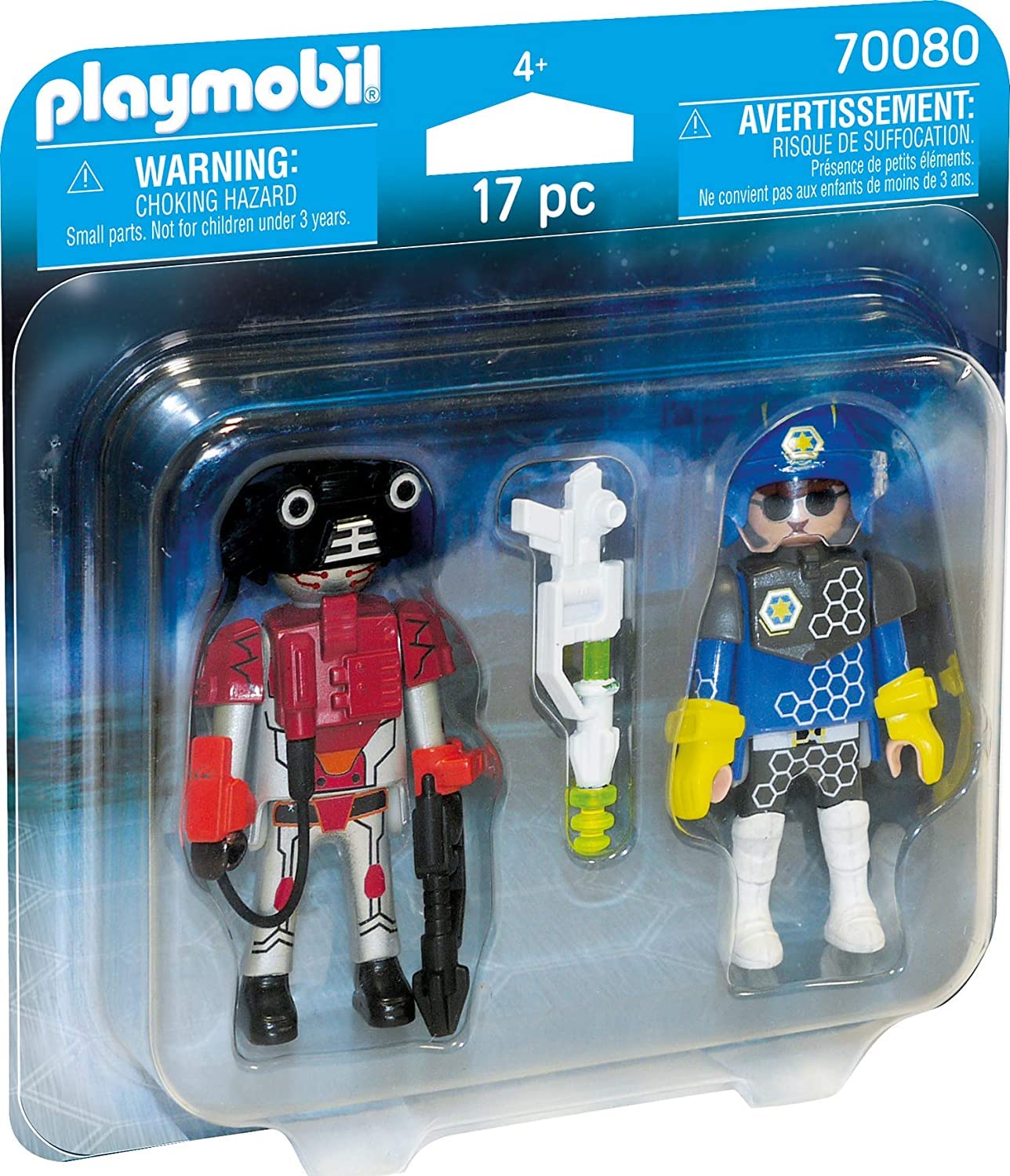 Playmobil 70080 Space Policeman and Thief Duo Pack, Fun Imaginative Role-Play, PlaySets Suitable for Children Ages 4+
