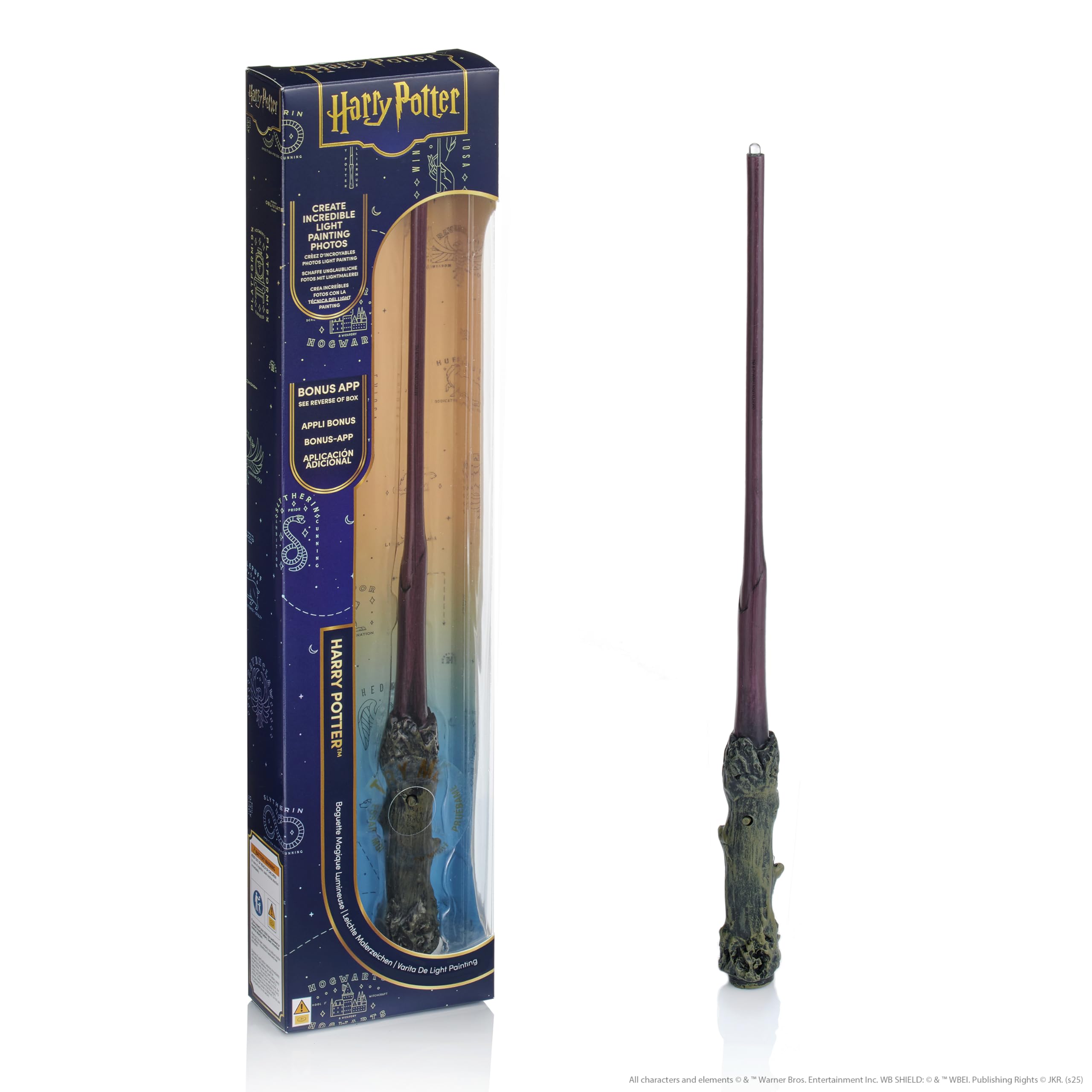 WOW! STUFF Harry Potter 14" Light Painting Wand | Official Wizarding World Collectables, Toys and Gifts | Role Play and Dress-up Costume Accessory for Fans, Girls and Boys, Ages 8 to Adult, Classic