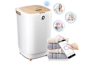 AZOUTDOOR Large Towel Warmers for Bathroom, Wifi Remote Control Timed Hot Towel Warmer for Facials, 20L Luxury Capacity Towel Warmers for Spa, Hotel, Salon, Baby Care(Yellow）