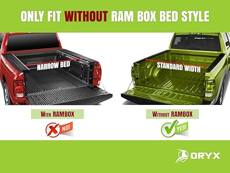 Amazon Com Oryx Auto Soft Roll Up Tonneau Cover Truck Bed Cover Compatible With 2009 2018 Dodge Ram 6 4 Bed Automotive