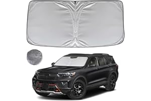 KAYZT Windshield Sun Shade for 2020-2025 Ford Explorer SUV Foldable Sunshade Front Window Custom Fit Car Accessories