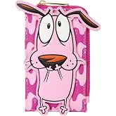 Loungefly Courage the Cowardly Dog: Scared - Card Holder - 4 Card Slots and Zippered Compartment - Collectible Wallets