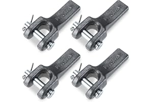 NORJIN 4 Pack 3/8 Chain Retainer, Weld-On Safety Chain Retainer for 3/8 Inch Chain, Rated at MBS 25000LBS