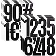 Amazon.com: 5 Inch Vinyl Number Stickers,88 Pieces Self-Adhesive Large ...