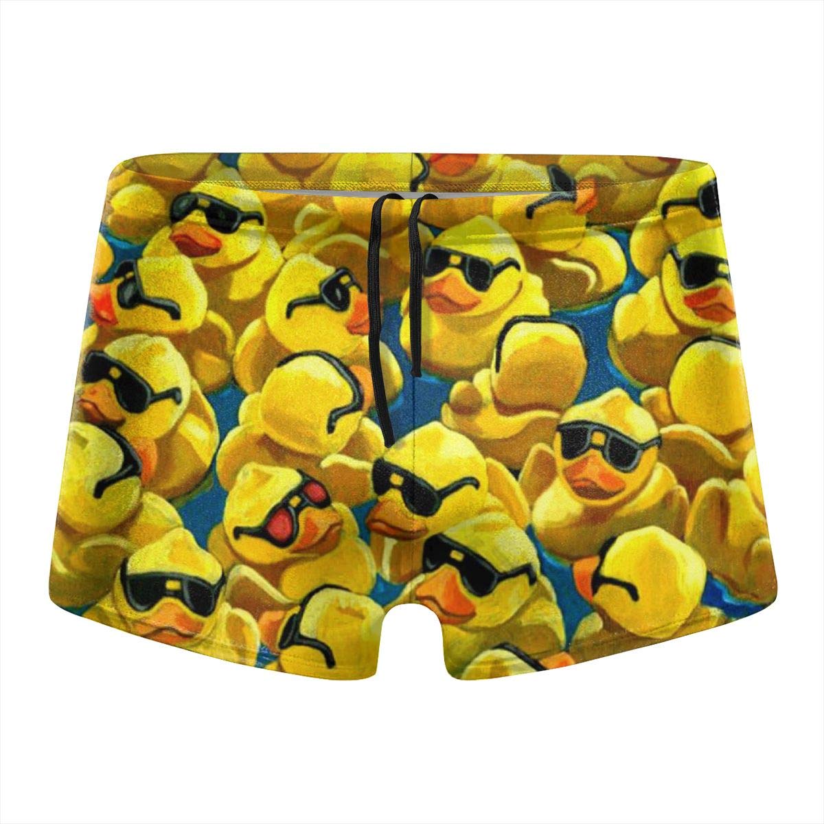 Rubber Duck Cool Sunglasses Mens Swim Beach Shorts Swimwear Trunks
