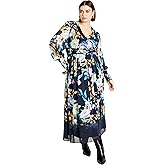 City Chic Womens Selena Print Maxi Dress