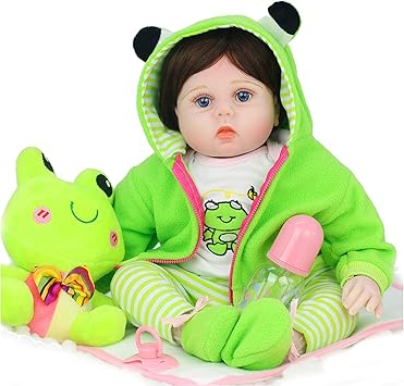 Amazon Co Jp 生まれ変わった赤ちゃん人形 リアルな新生児人形 1歳以上の女の子と男の子のためのインタラクティブな赤ちゃん人形 高さ 55cm 重量 1 32kg スポーツ アウトドア