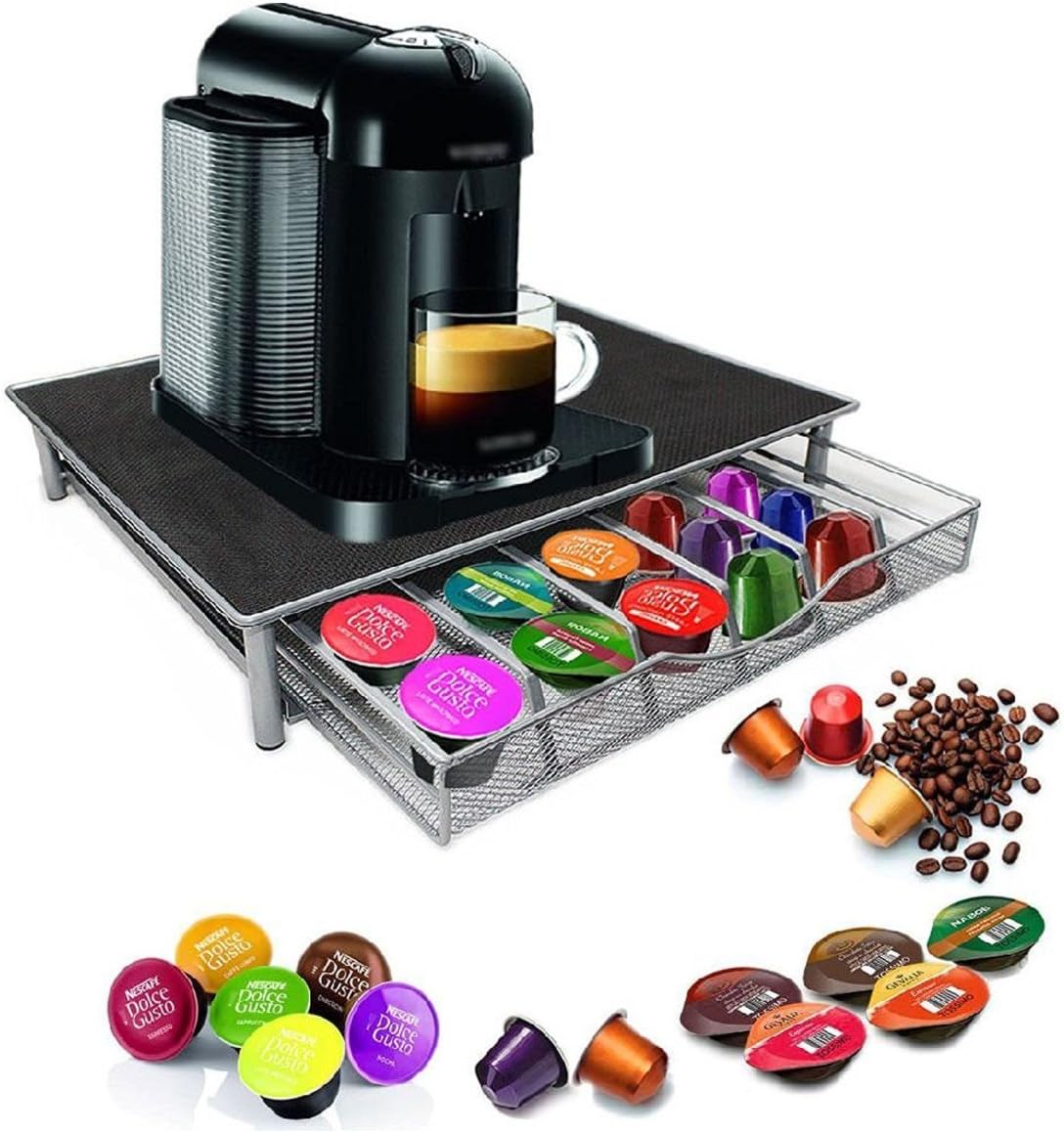 36 Kcup Coffee Pod Holder Tray Machine Stand Nescafe Nespresso Dolce Gusto Amazon De Kuche Haushalt