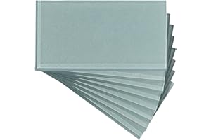 Aspect Peel and Stick 3 in. x 6 in. Glass Backsplash Tile in Glacier for Kitchen and Bathrooms (8 Pack)