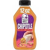Taco Bell Sauce, Creamy Chipotle, 12 fl oz Bottle | Spicy Punch for Tacos, Burritos &amp; Fajitas, in a Convenient Squeeze Bottle, Great for Wraps
