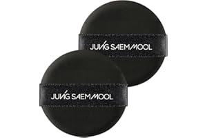 JUNG SAEM MOOL Cushion Puff Natural Cover Puff for Smooth Fitting with The Round Shape 2.1 Inch