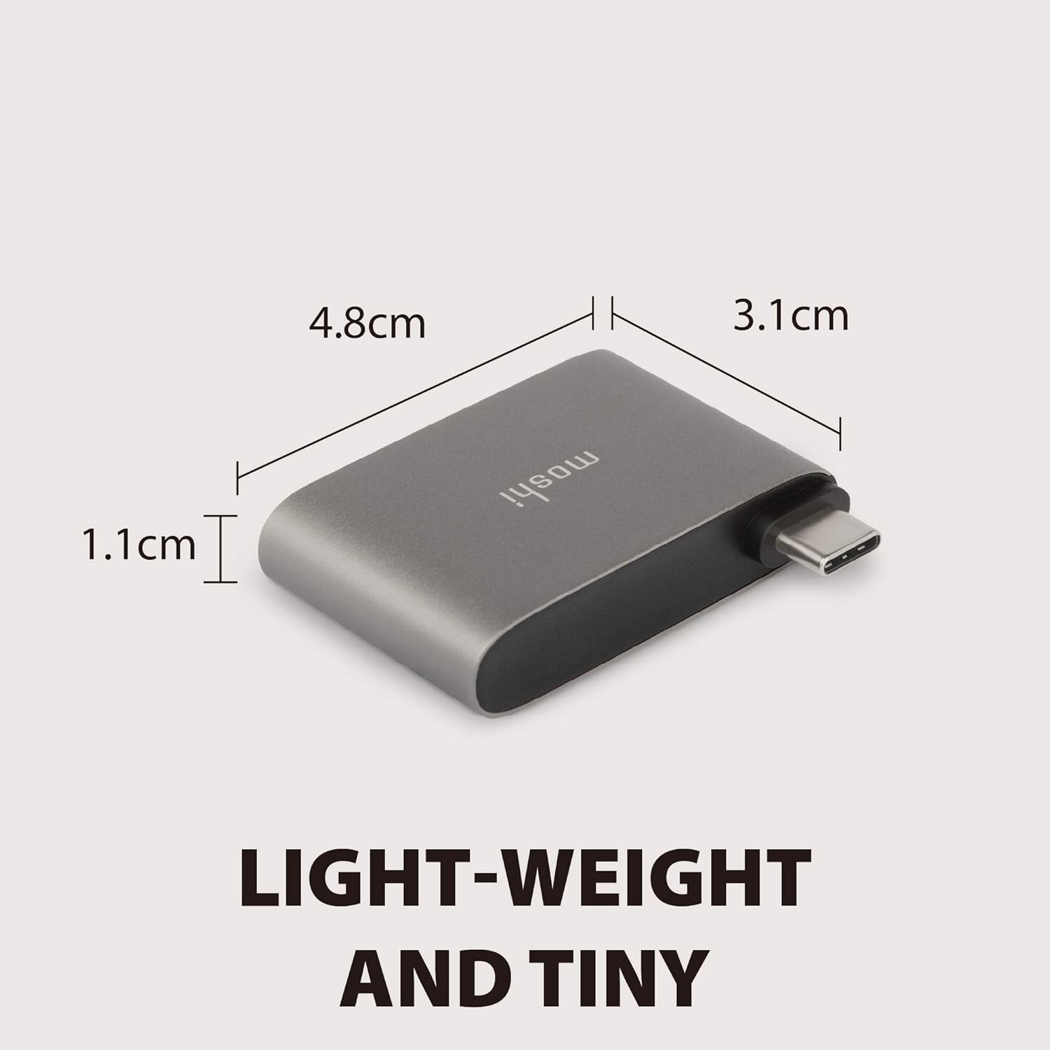 Moshi USBC to Dual USBA Adapter (Silver) BigaMart