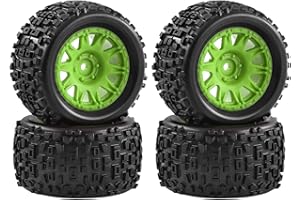 ChiuTiaro 4Pcs 1/18 RC Car Wheels and Tires Accessory Professional High Performance Durability Replace RC Car Part for Typhon