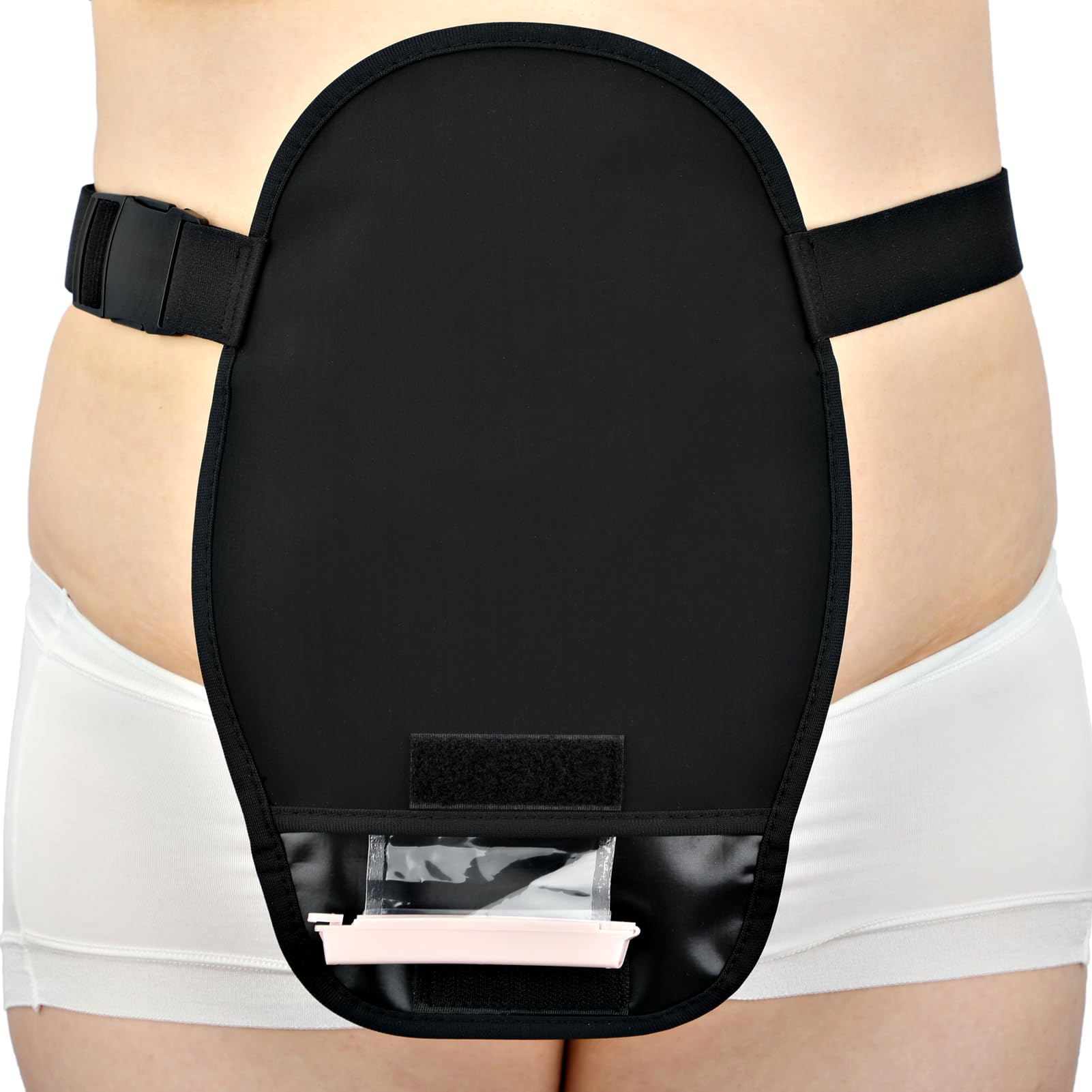 Photo 1 of Waterproof Ostomy Bag Cover Belt Soft Adjustable Colostomy Bag Pouch Covers Washable Stoma Urostomy Ileostomy Protective Supplies Reusable Leak-proof Odour Masking Noise Reduction Shower Guard
