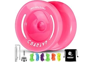 YOSTAR Yoyo K2 Plus Crystal Yoyo Professional, Responsive Yoyo for Kids Beginner, Trick Yoyo with Replacement Unresponsive Bearing for Intermediate Advanced, Bonus 6 Yoyo Strings, Bag, Bearing Remover