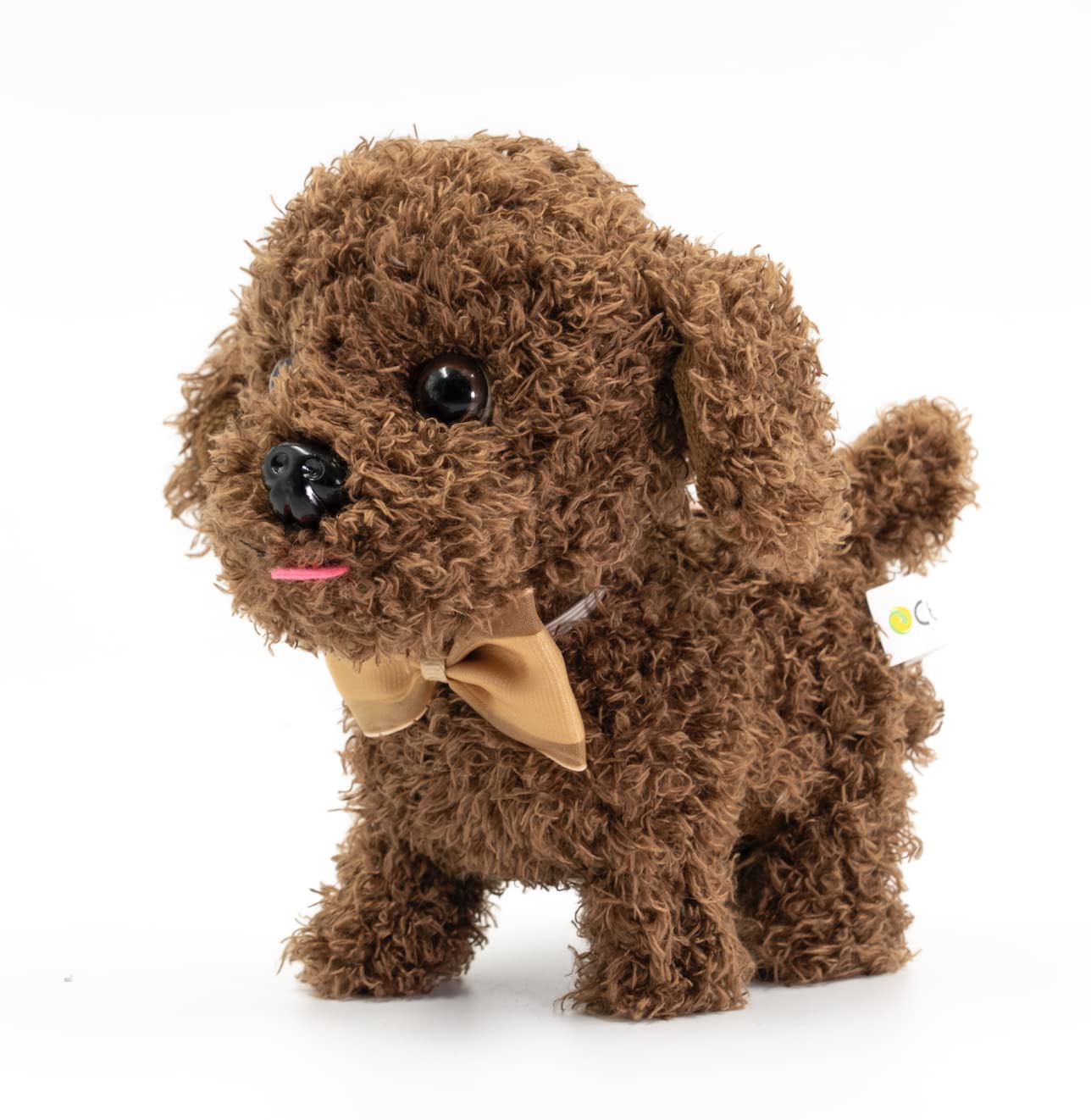 WEofferwhatYOUwant Labradoodle Robot Dog – Interactive Walking & Barking Puppy – Soft Plush Goldendoodle with Realistic Sounds – Touch‑Activated Toy for Toddlers 18+ Months