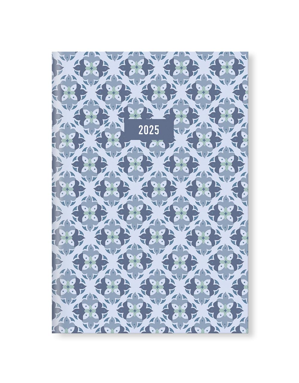 Letts of London Morocco A5 week to view 2025 diary - blue