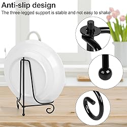 Vivinin 6 Pack Plate Stands for Display, Holder for