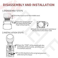 APIELE 22mm Momentary Push Button Switch Metal Head