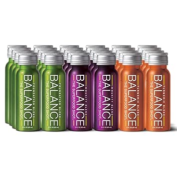 Daily Superfood Variety Pack Green Smoothie Immunity Blend Ginger Turmeric Shot 12 Day Organic Fruits Root Vegetables Kale Acai