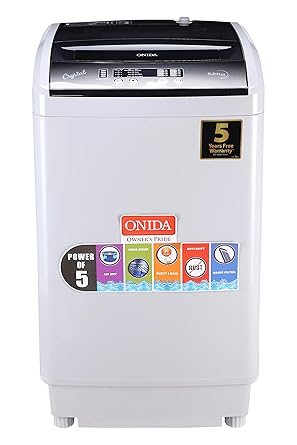 Onida 6.2 kg Fully-Automatic Top Loading Washing Machine (T62CG, Grey)