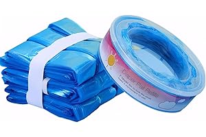 Aduyiuce Diaper Pail Bags Refill, Suitable for All Diaper Genie Pail and Munchkin Diaper Pail, 5-Pack, 1600 Count