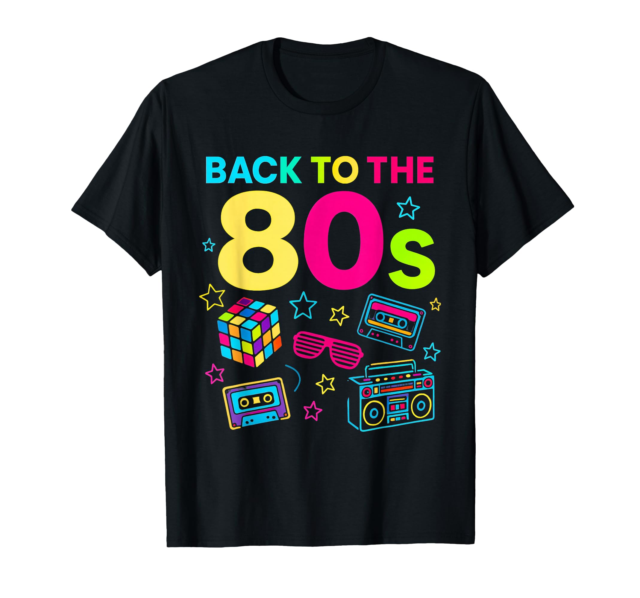 Back to 80's 1980s Retro Vintage Eighties Costume T-Shirt