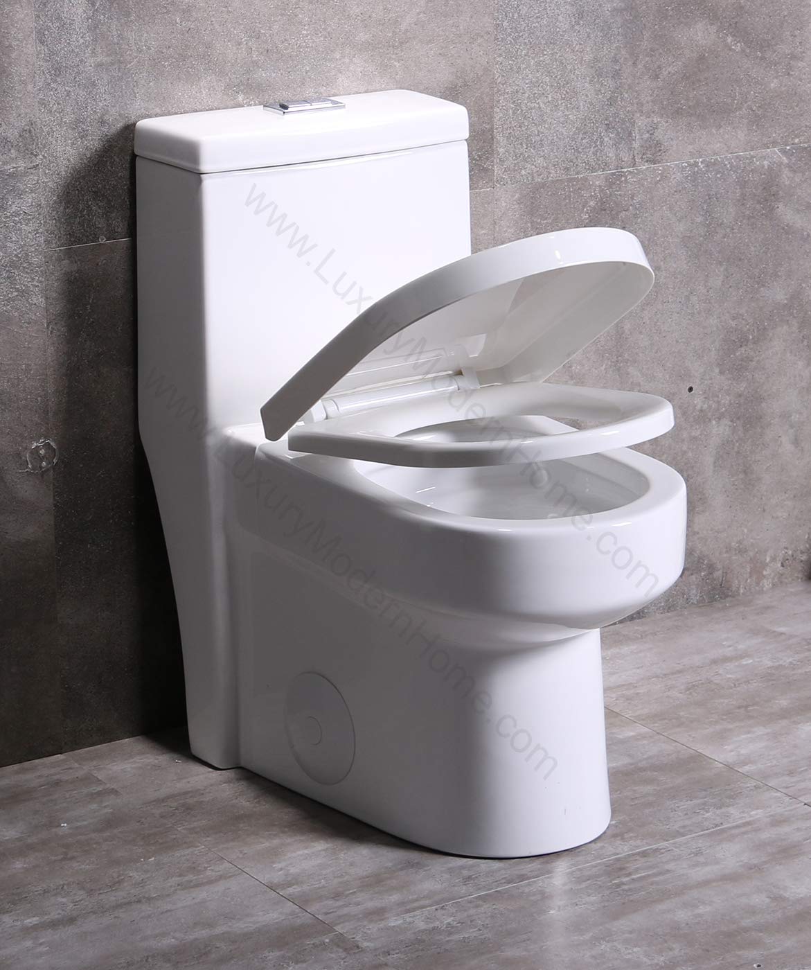 GALBA Small Toilet 24.5" Long X 13.5" Wide X 28.5" High Inch 1Piece 24