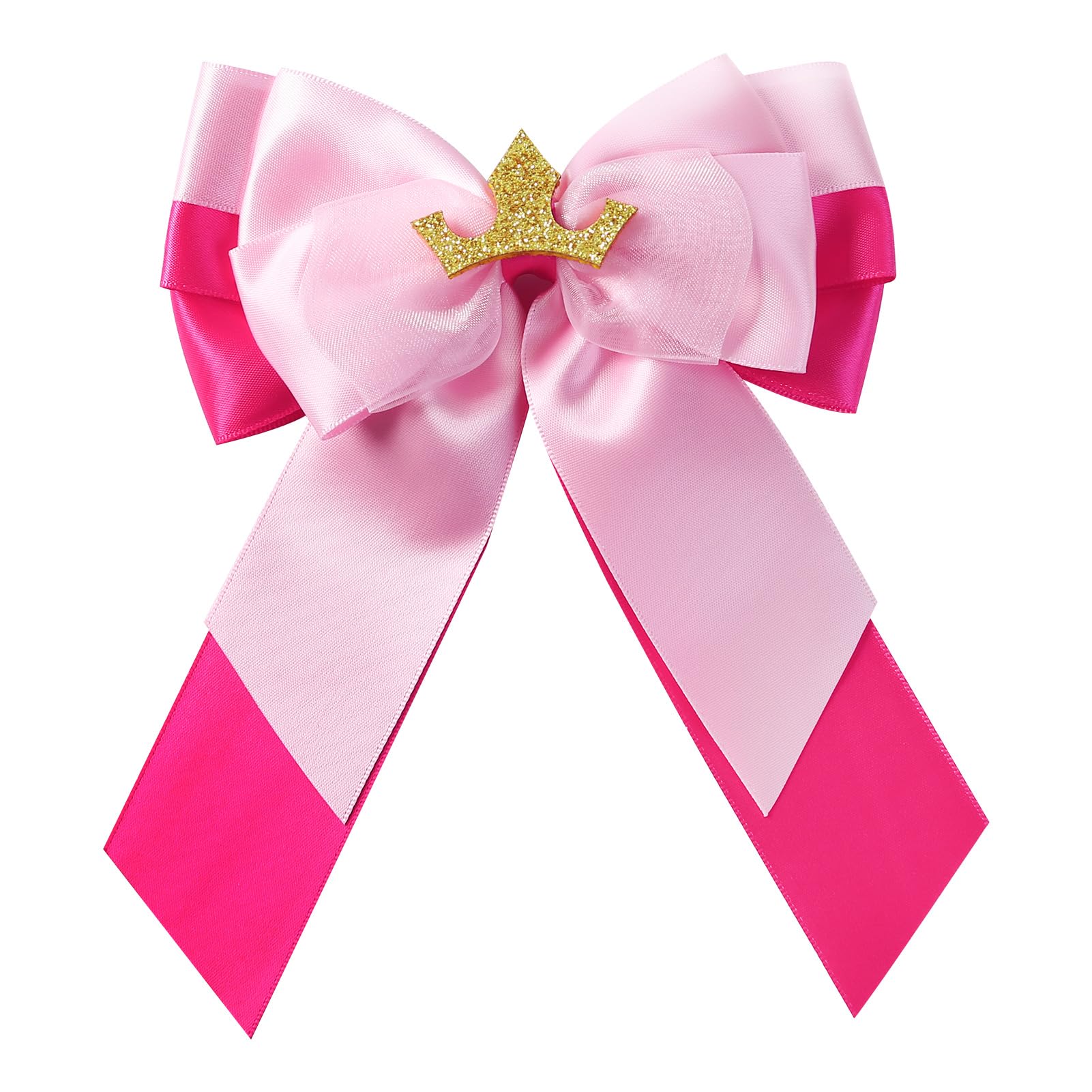 Photo 1 of Princess Hair Bows Clips for Girls Women Halloween Costume Dress Up Accessories 5Inch 1Pcs