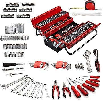 Amazon Co Jp 改良版 整備工具セット 192点組 家庭修理 作業用 Eva材質 安全防護 自動車 バイク 作業 工具セット ホームツール セット 各種メンテナンス対応 巻尺付き 車 バイク