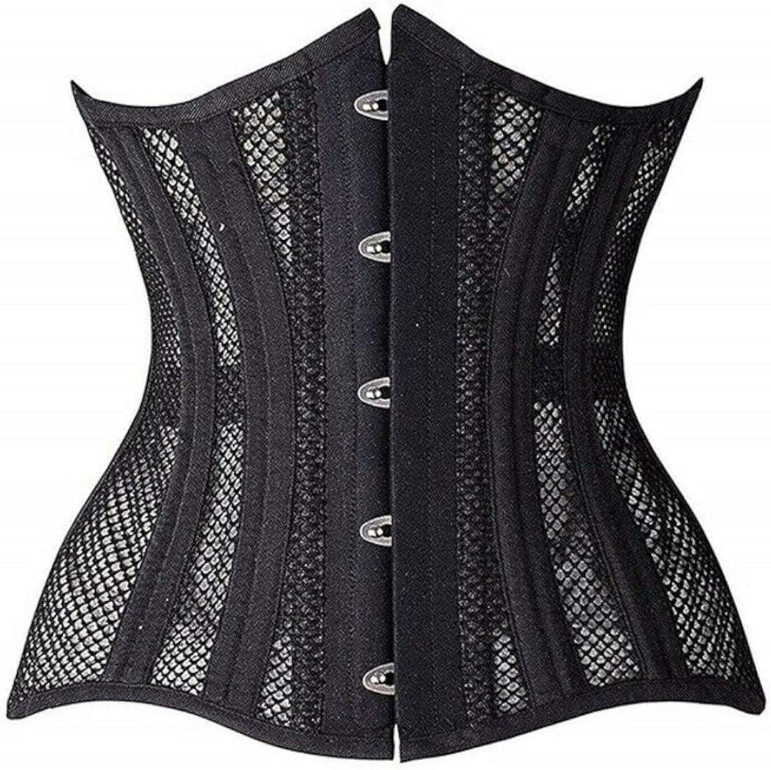 Corsetto Sottoseno In Raso Donna - Con Lacci, Plus Size Da S A 6XL, Set 2 Pezzi