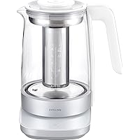 ZWILLING Enfinigy Glass Kettle, Tea Kettle, Silver, 1.7 Liter