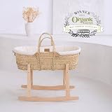Clair de Lune Organic Palm Moses Basket Natural Cream 75x28 cm view 6