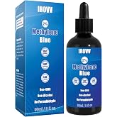 3 fl oz 2%Methylene Blue Drops USP/Pharmaceutical Grade 99.99%Pure Solution | Third-Party Tested/No Formaldehyde/Glass Bottle/GMP production certification/Make the Mind Clearer