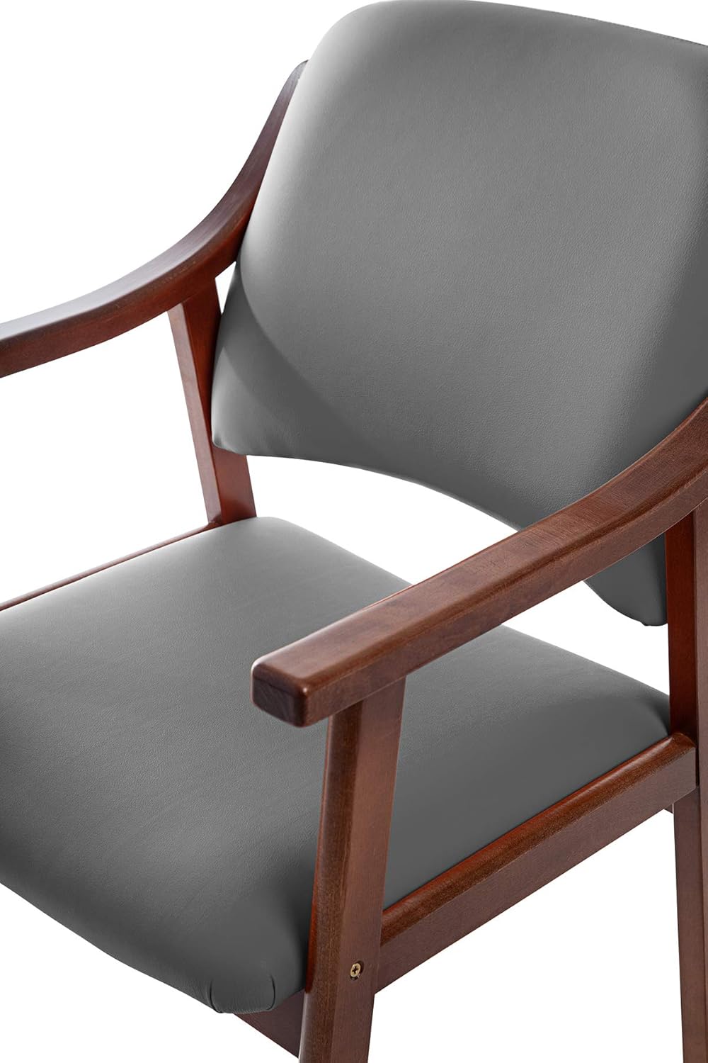 SUENOSZZZ Silla Altea De Madera De Haya Polipiel Color Ceniza Sillas