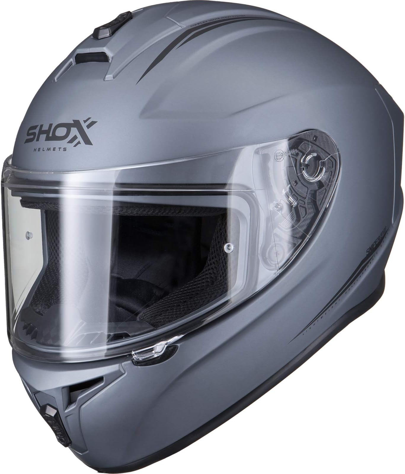 Shox Sniper Evo Solid Motorcycle Helmet
