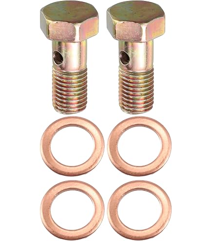 Kit De Pernos Banjo 12mm Para Línea De Combustible Turbo - Alta Resistencia Y Sellado Para Coche (Incluye Espaciadores)