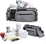 Momcozy Stroller Organizer Pram Bag Multifunctional with Cup Holders view 2